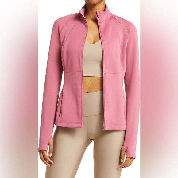 NWT Sweaty Betty Power Boost Workout Jacket in Pink Womens Size XS - Picture 1 of 9